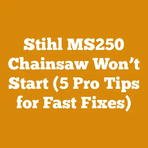 Stihl MS250 Chainsaw Won’t Start (5 Pro Tips for Fast Fixes)