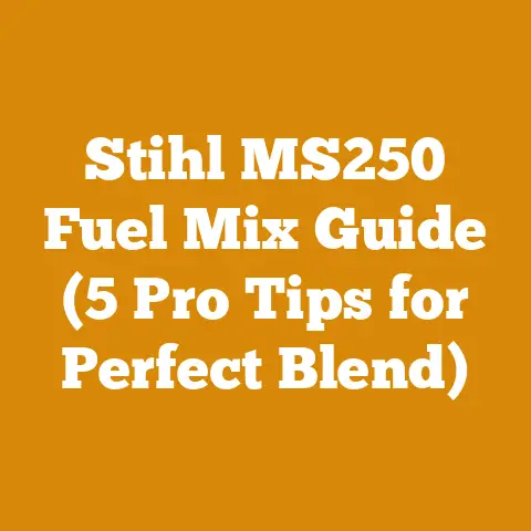 Stihl MS250 Fuel Mix Guide (5 Pro Tips for Perfect Blend)