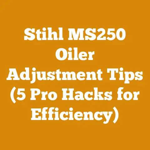 Stihl MS250 Oiler Adjustment Tips (5 Pro Hacks for Efficiency)