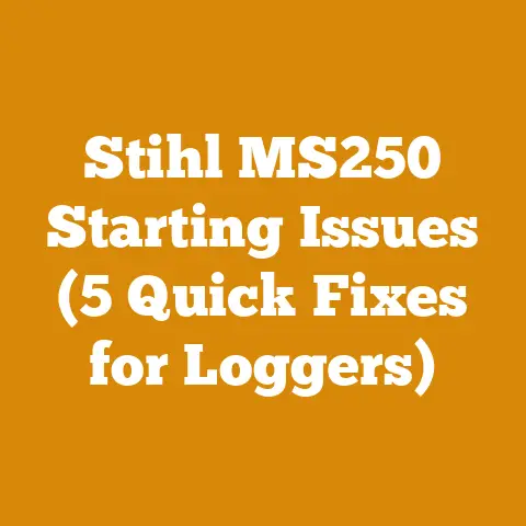 Stihl MS250 Starting Issues (5 Quick Fixes for Loggers)