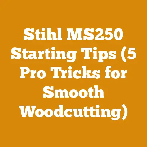 Stihl MS250 Starting Tips (5 Pro Tricks for Smooth Woodcutting)