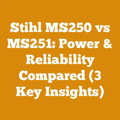 Stihl MS250 vs MS251: Power & Reliability Compared (3 Key Insights)