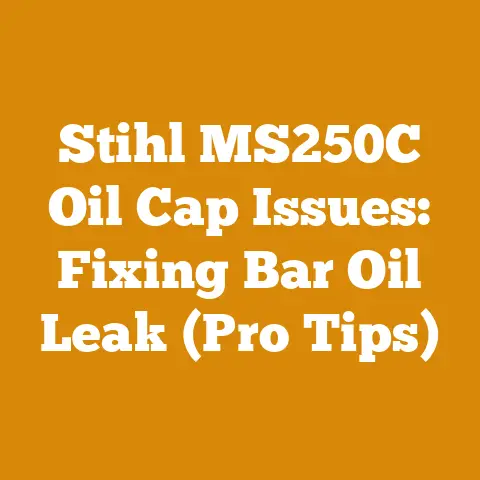 Stihl MS250C Oil Cap Issues: Fixing Bar Oil Leak (Pro Tips)