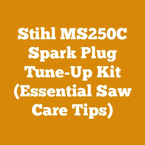 Stihl MS250C Spark Plug Tune-Up Kit (Essential Saw Care Tips)