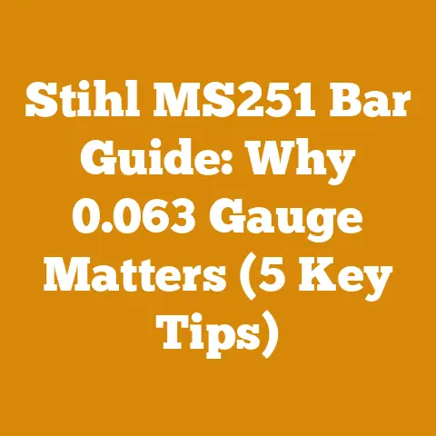 Stihl MS251 Bar Guide: Why 0.063 Gauge Matters (5 Key Tips)