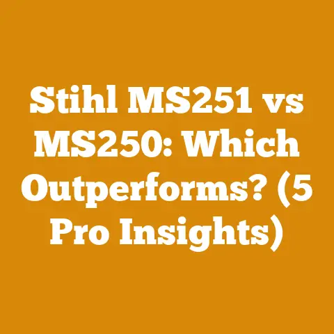 Stihl MS251 vs MS250: Which Outperforms? (5 Pro Insights)