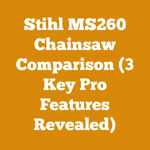 Stihl MS260 Chainsaw Comparison (3 Key Pro Features Revealed)