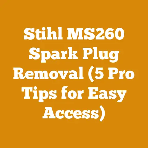 Stihl MS260 Spark Plug Removal (5 Pro Tips for Easy Access)