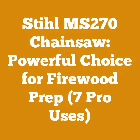 Stihl MS270 Chainsaw: Powerful Choice for Firewood Prep (7 Pro Uses)