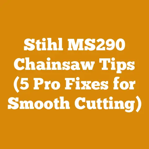 Stihl MS290 Chainsaw Tips (5 Pro Fixes for Smooth Cutting)