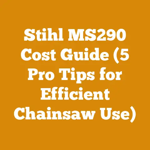 Stihl MS290 Cost Guide (5 Pro Tips for Efficient Chainsaw Use)