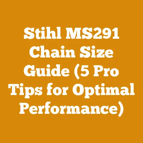Stihl MS291 Chain Size Guide (5 Pro Tips for Optimal Performance)