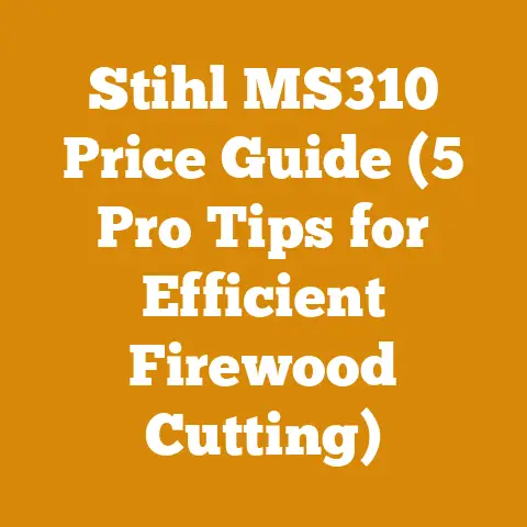Stihl MS310 Price Guide (5 Pro Tips for Efficient Firewood Cutting)
