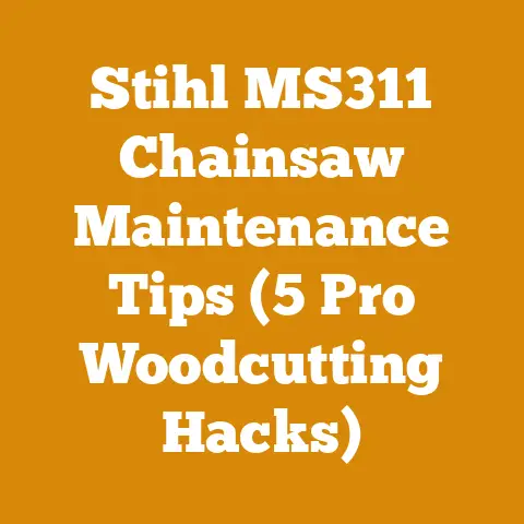Stihl MS311 Chainsaw Maintenance Tips (5 Pro Woodcutting Hacks)