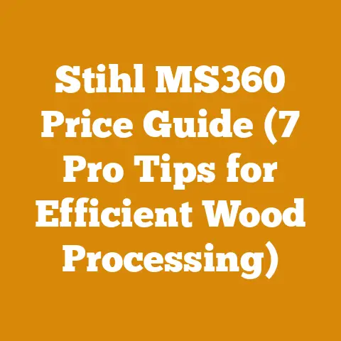 Stihl MS360 Price Guide (7 Pro Tips for Efficient Wood Processing)