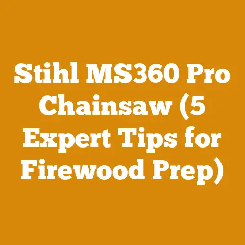 Stihl MS360 Pro Chainsaw (5 Expert Tips for Firewood Prep)
