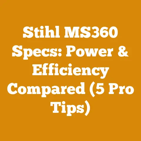 Stihl MS360 Specs: Power & Efficiency Compared (5 Pro Tips)