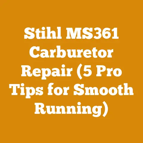 Stihl MS361 Carburetor Repair (5 Pro Tips for Smooth Running)