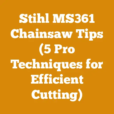 Stihl MS361 Chainsaw Tips (5 Pro Techniques for Efficient Cutting)