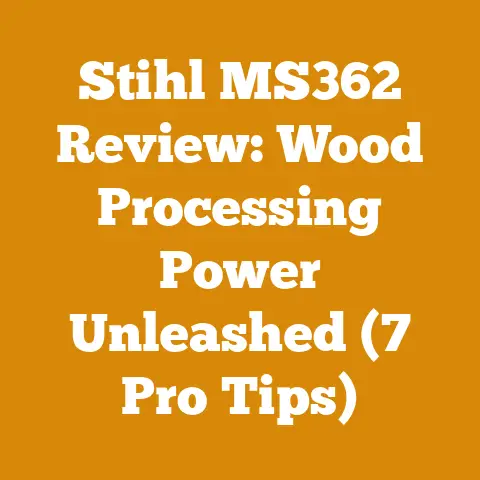Stihl MS362 Review: Wood Processing Power Unleashed (7 Pro Tips)