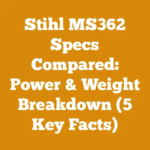 Stihl MS362 Specs Compared: Power & Weight Breakdown (5 Key Facts)