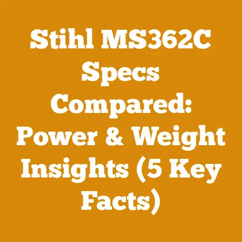 Stihl MS362C Specs Compared: Power & Weight Insights (5 Key Facts)