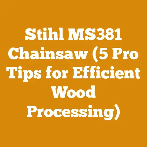 Stihl MS381 Chainsaw (5 Pro Tips for Efficient Wood Processing)