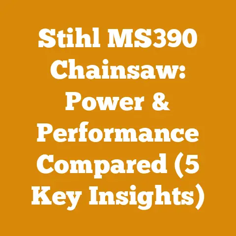Stihl MS390 Chainsaw: Power & Performance Compared (5 Key Insights)