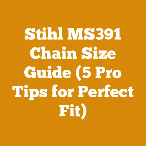 Stihl MS391 Chain Size Guide (5 Pro Tips for Perfect Fit)