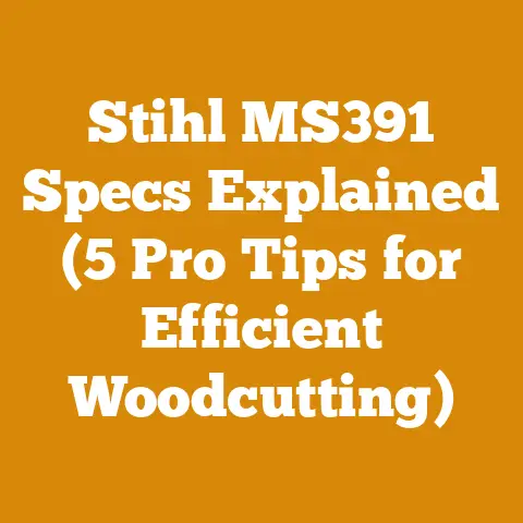 Stihl MS391 Specs Explained (5 Pro Tips for Efficient Woodcutting)