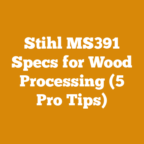Stihl MS391 Specs for Wood Processing (5 Pro Tips)