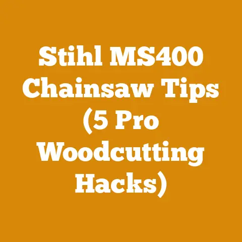 Stihl MS400 Chainsaw Tips (5 Pro Woodcutting Hacks)
