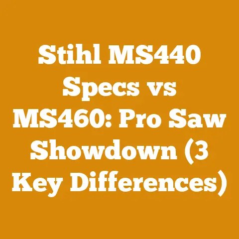 Stihl MS440 Specs vs MS460: Pro Saw Showdown (3 Key Differences)