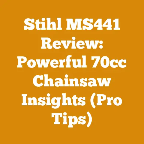 Stihl MS441 Review: Powerful 70cc Chainsaw Insights (Pro Tips)