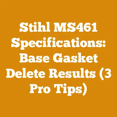 Stihl MS461 Specifications: Base Gasket Delete Results (3 Pro Tips)