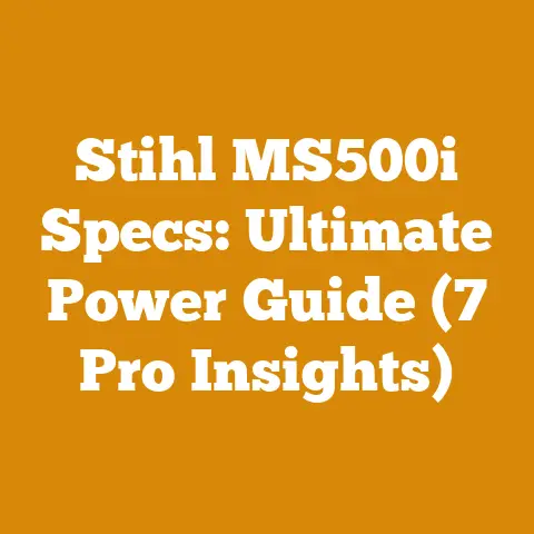 Stihl MS500i Specs: Ultimate Power Guide (7 Pro Insights)