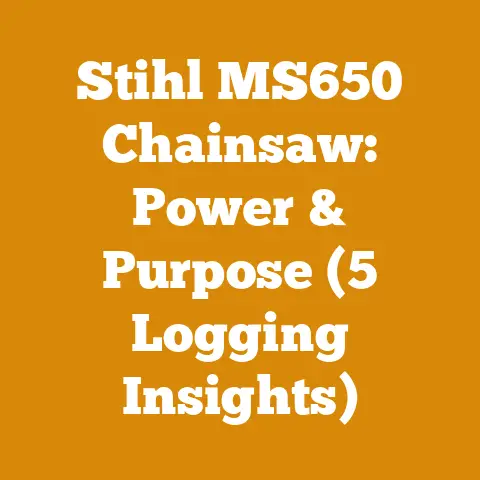 Stihl MS650 Chainsaw: Power & Purpose (5 Logging Insights)