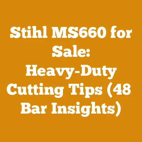 Stihl MS660 for Sale: Heavy-Duty Cutting Tips (48″ Bar Insights)