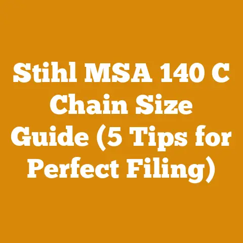 Stihl MSA 140 C Chain Size Guide (5 Tips for Perfect Filing)