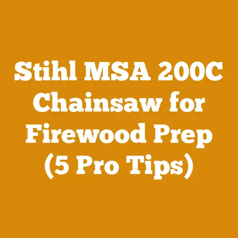 Stihl MSA 200C Chainsaw for Firewood Prep (5 Pro Tips)