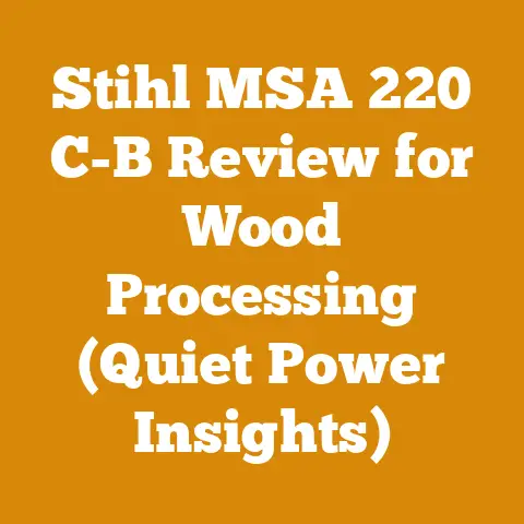 Stihl MSA 220 C-B Review for Wood Processing (Quiet Power Insights)