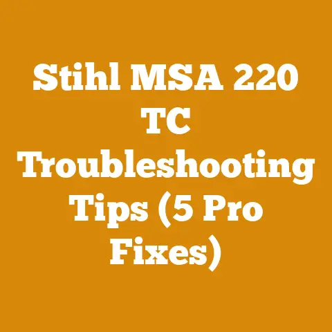 Stihl MSA 220 TC Troubleshooting Tips (5 Pro Fixes)