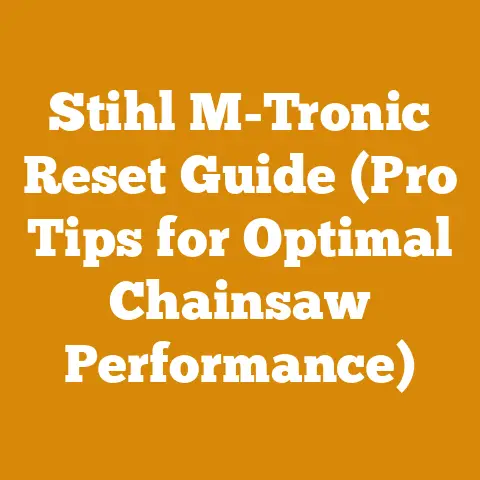 Stihl M-Tronic Reset Guide (Pro Tips for Optimal Chainsaw Performance)