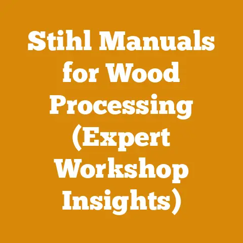Stihl Manuals for Wood Processing (Expert Workshop Insights)