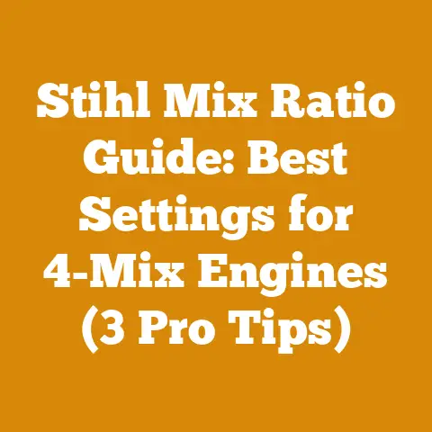 Stihl Mix Ratio Guide: Best Settings for 4-Mix Engines (3 Pro Tips)