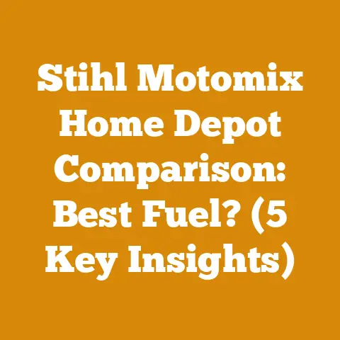 Stihl Motomix Home Depot Comparison: Best Fuel? (5 Key Insights)