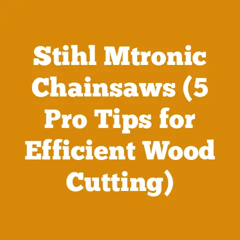 Stihl Mtronic Chainsaws (5 Pro Tips for Efficient Wood Cutting)