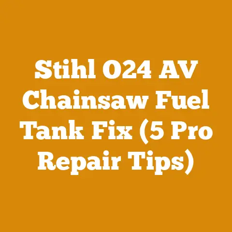 Stihl O24 AV Chainsaw Fuel Tank Fix (5 Pro Repair Tips)