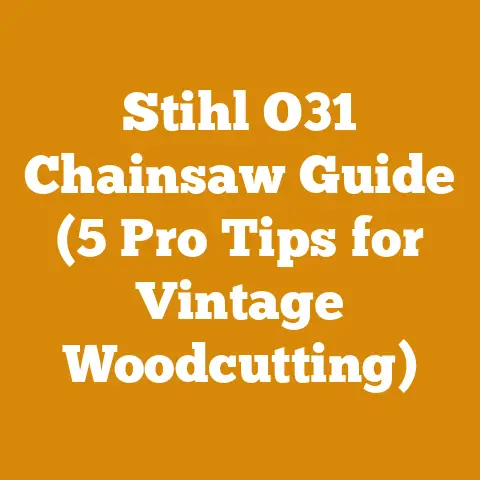 Stihl O31 Chainsaw Guide (5 Pro Tips for Vintage Woodcutting)