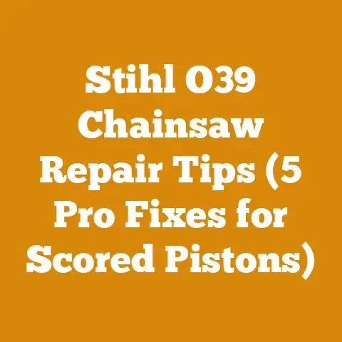Stihl O39 Chainsaw Repair Tips (5 Pro Fixes for Scored Pistons)